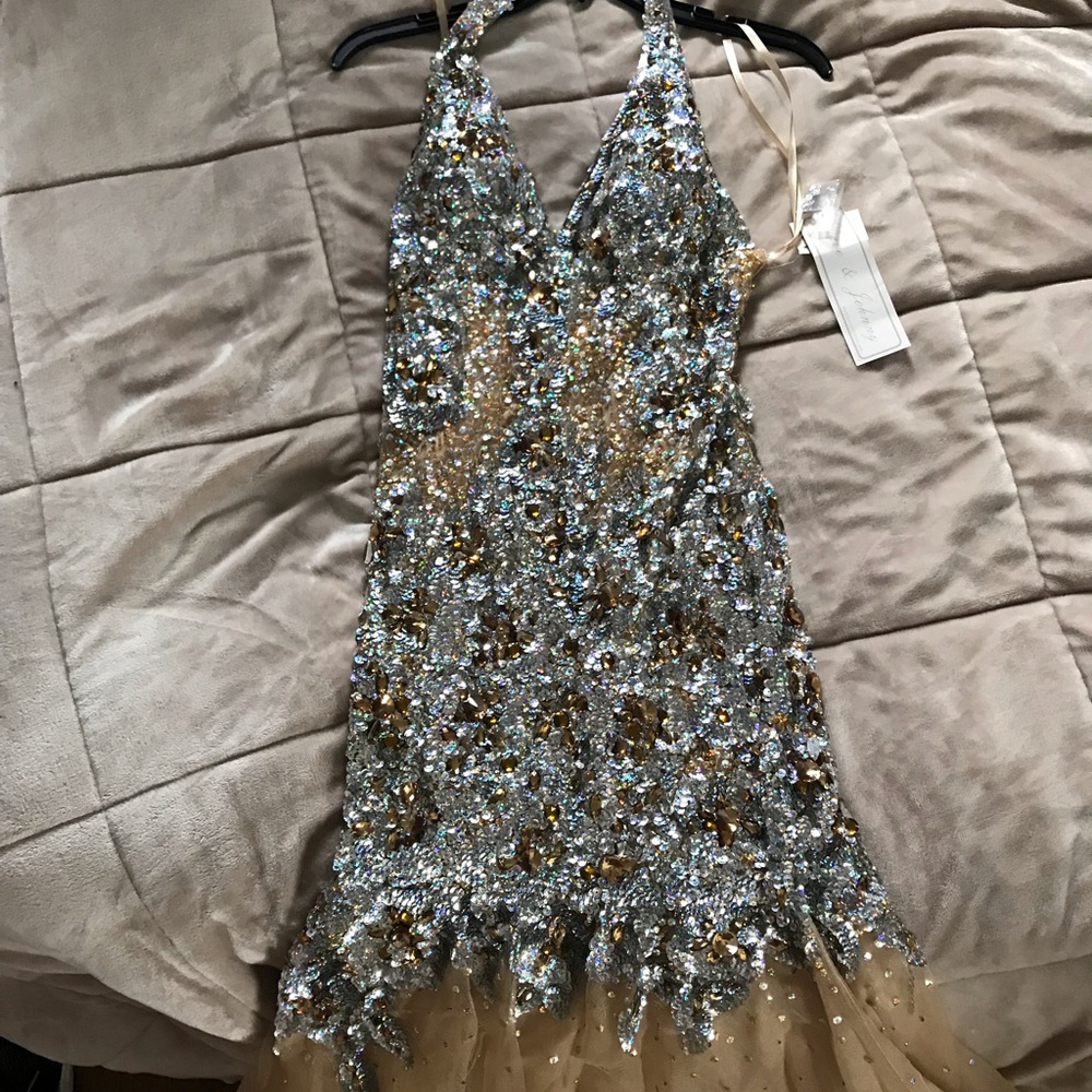 Beautiful sequin prom dress